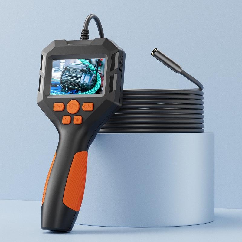 2.8'' IPS Screen Handheld Endoscope Camera Probe HD1080P Pipe Inspection Industrial Borescope Take Photo Record Video Waterproof