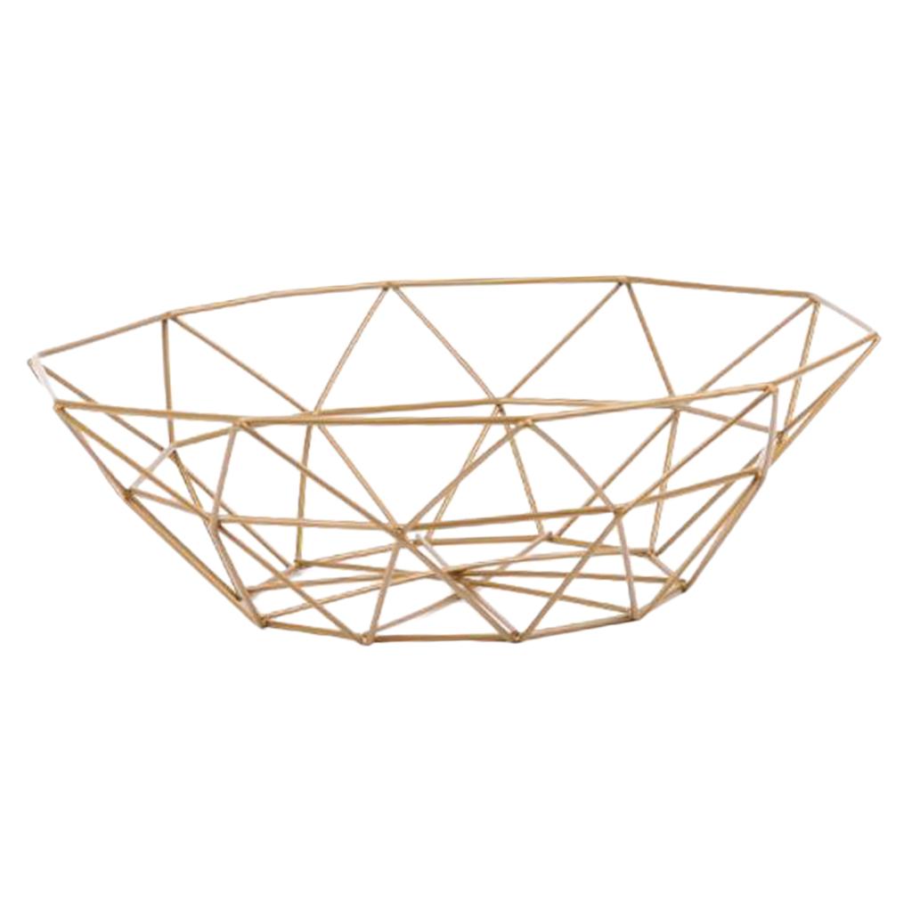 Metal Wire Fruit Snacks Basket Stand for Kitchen -Size S
