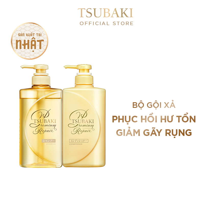 Bộ Đôi TSUBAKI Phục Hồi Ngăn Rụng Tóc (490ml/chai)