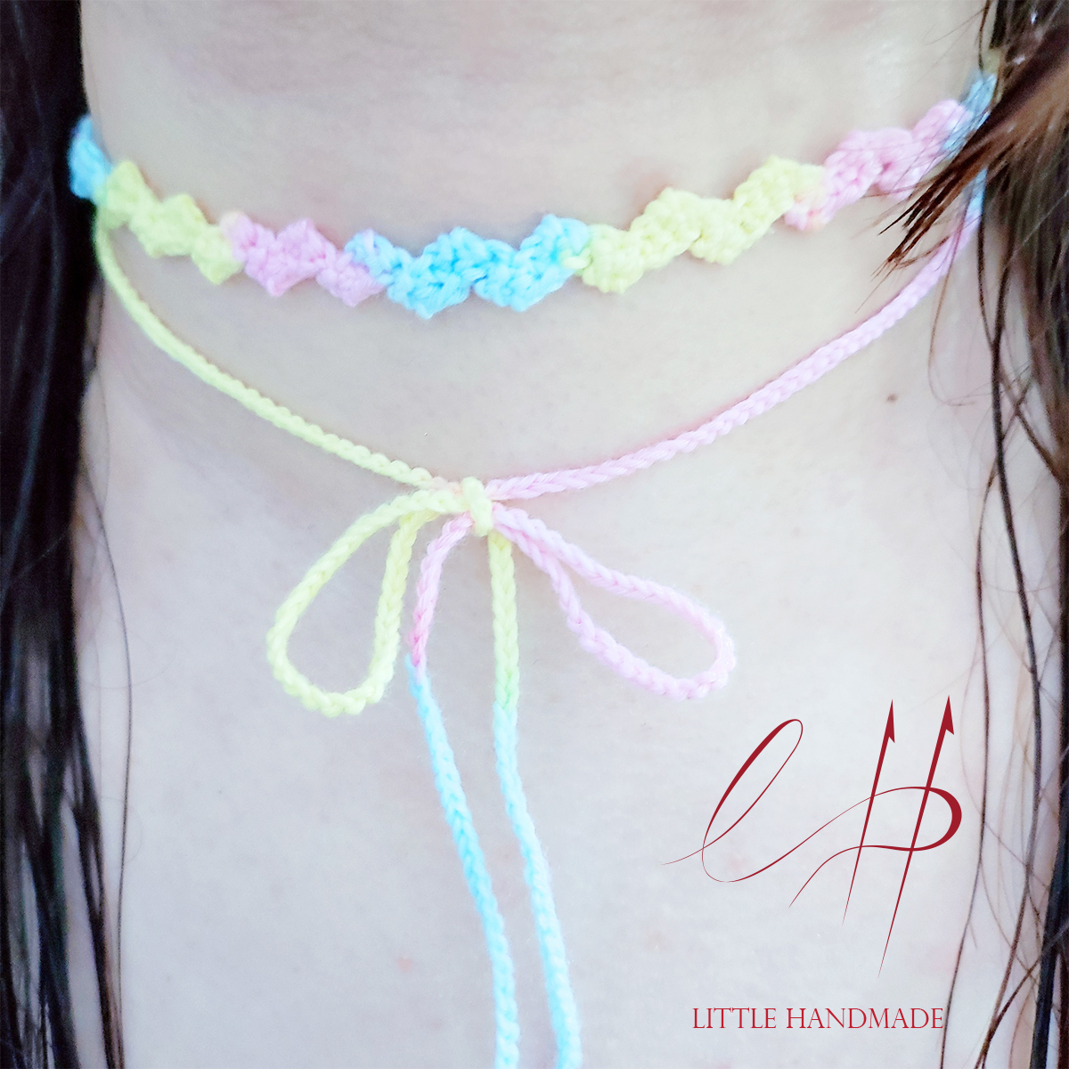 [Ảnh thật ] Chocker phong cách kẹo ngọt đáng yêu