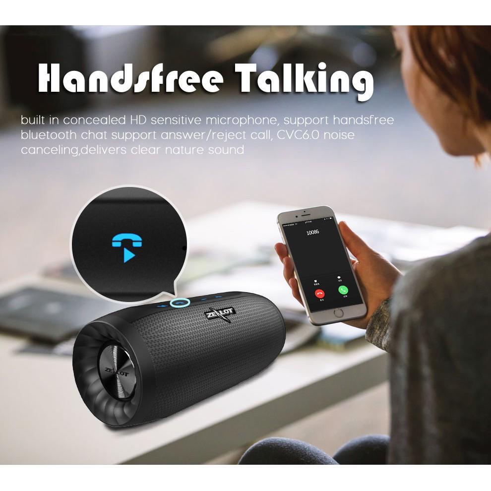 Loa Bluetooth Không Dây ZEALOT S16 Âm Thanh Siêu Trầm 3D Tích Hợp Micro