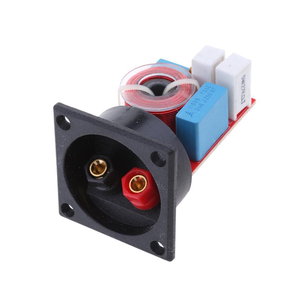 2 Pieces 2 Way Loudspeaker Crossovers Stereo 80W for Car Home Audio System