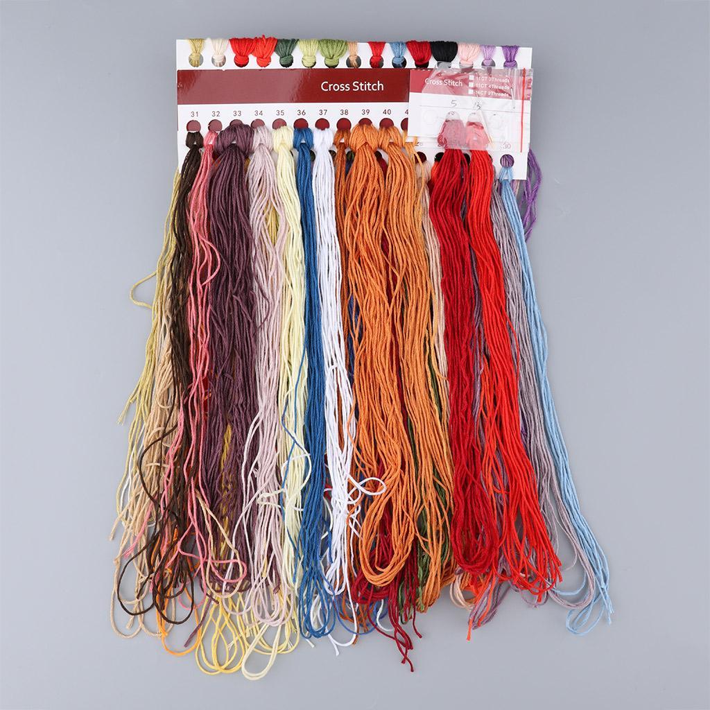 Flowers Cherry Stamped Cross Stitch Embroidery Kit 14CT Counted Dimensions