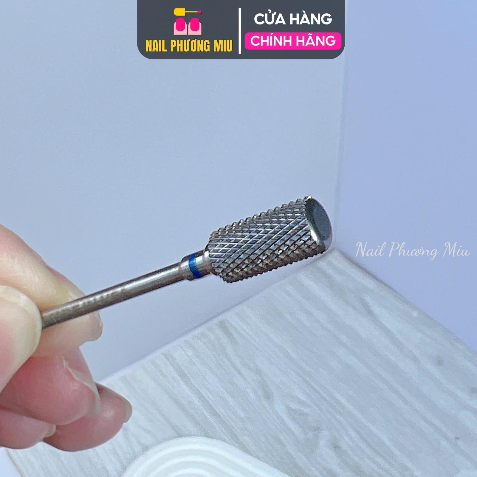 Combo 3 Đầu Mài Titan Tặng Chổi Vệ Sinh, Đầu Mài Da, Mài Chân Móng Up, Mài Mịn Phá Gel Titanium Vonfram Siêu Bền Làm Nail Tiện Lợi, Không Nóng Móng