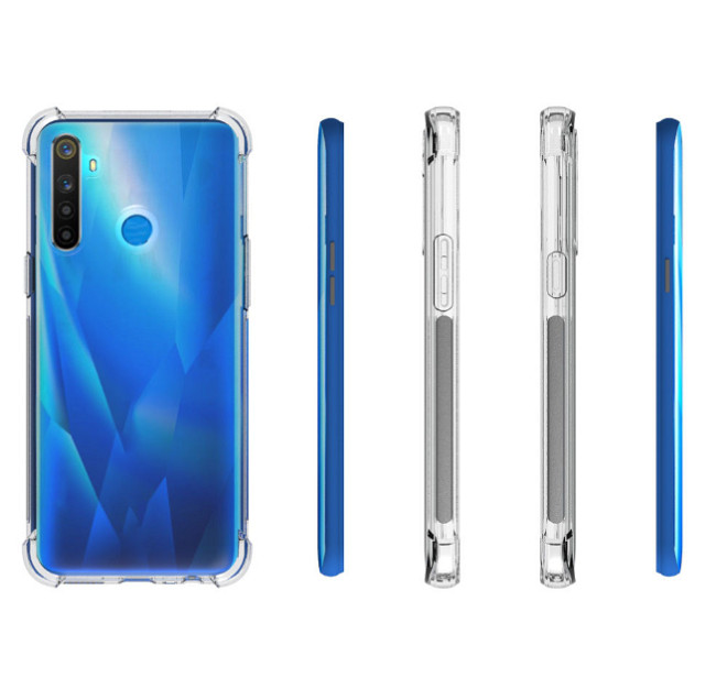 Ốp lưng Silicon dẻo trong, suốt chống sốc cho Oppo Realme 5