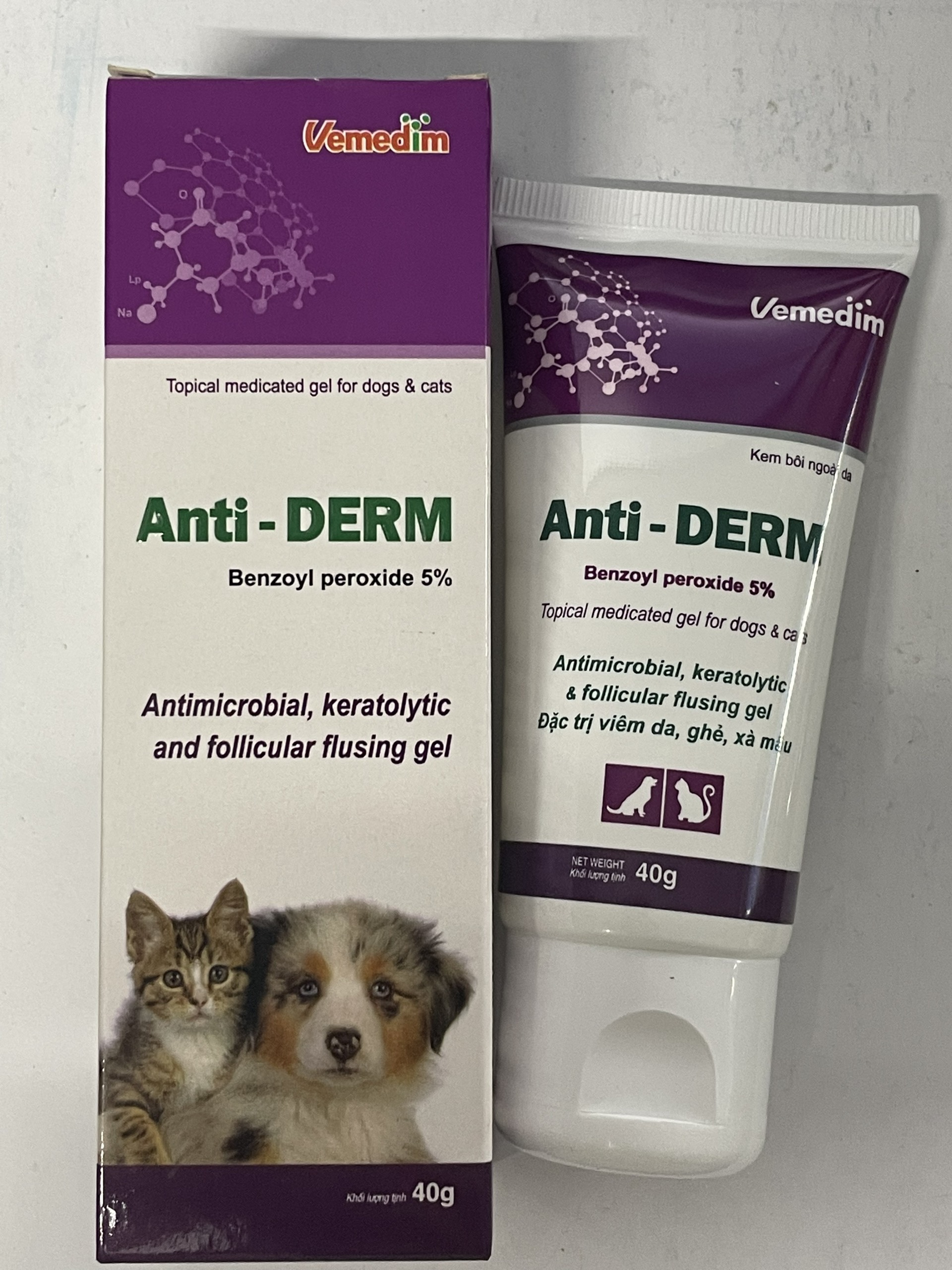 ANTI-DERM 40g - ĐẶC T.R.Ị VIÊM DA, GHẺ, XÀ MÂU