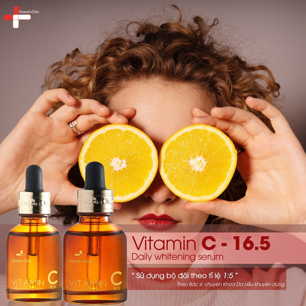 Serum Chuyên Nám Goodndoc Vitamin C 16.5 Daily Whitening Serum Giúp Trắng Sáng Da, Hỗ Trợ Giảm Thâm Nám, Chống Lão Hóa - GoodnDoc Vitamin C 30ml