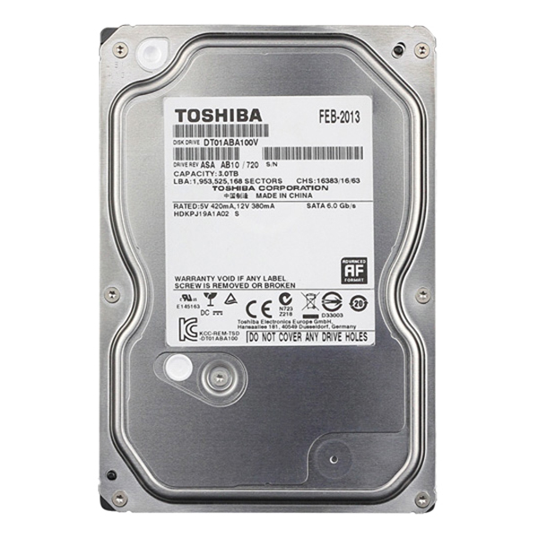 Ổ Cứng HDD Toshiba 3TB 5900RPM - Hàng Chính Hãng