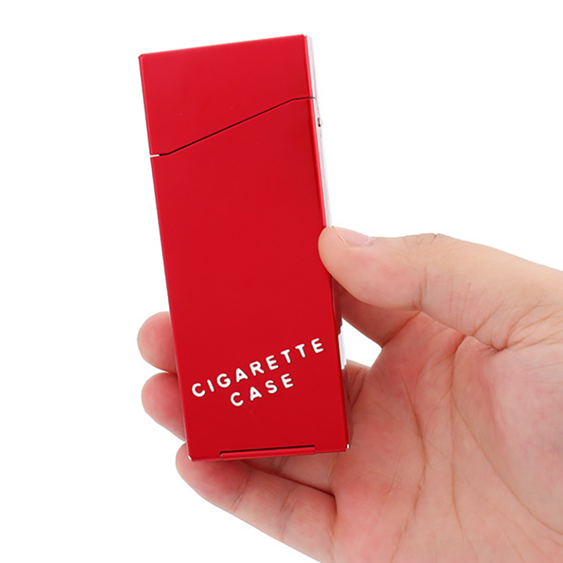 Hộp Đựng Thuốc Lá 20 Điếu Dài Slim Nút Bấm Kim Loại Nhiều Màu