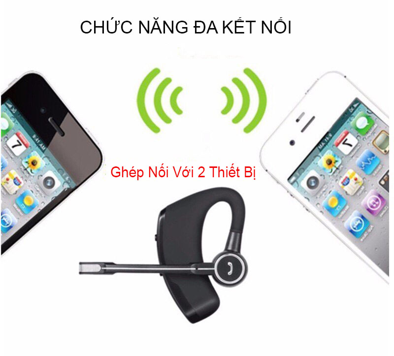 Tai Nghe Bluetooth không dây Anncoe V8S - Bluetooth 5.0 - Công Nghệ Chống Ồn CVC6.0 -Thời gian sử dụng 10 tiếng - Phiên Bản Mới - Hàng Chính Hãng