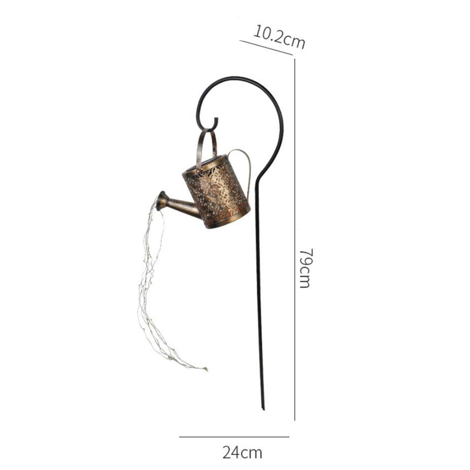 2X Fairy Watering Can Stake String Solar Ground Waterproof Decor