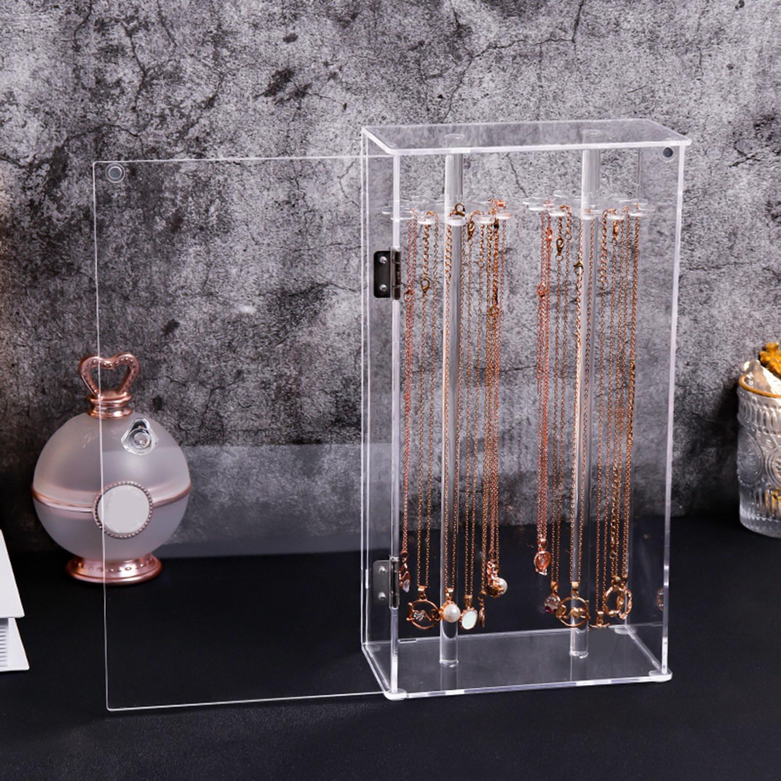 Jewelry Pendant Necklace Storage Box Display Stand Showcase for Decoration