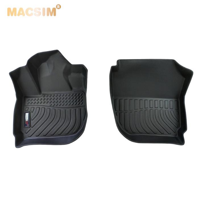Thảm lót sàn xe ô tô Honda City  2019-nay Nhãn hiệu Macsim chất liệu nhựa TPE cao cấp màu đen