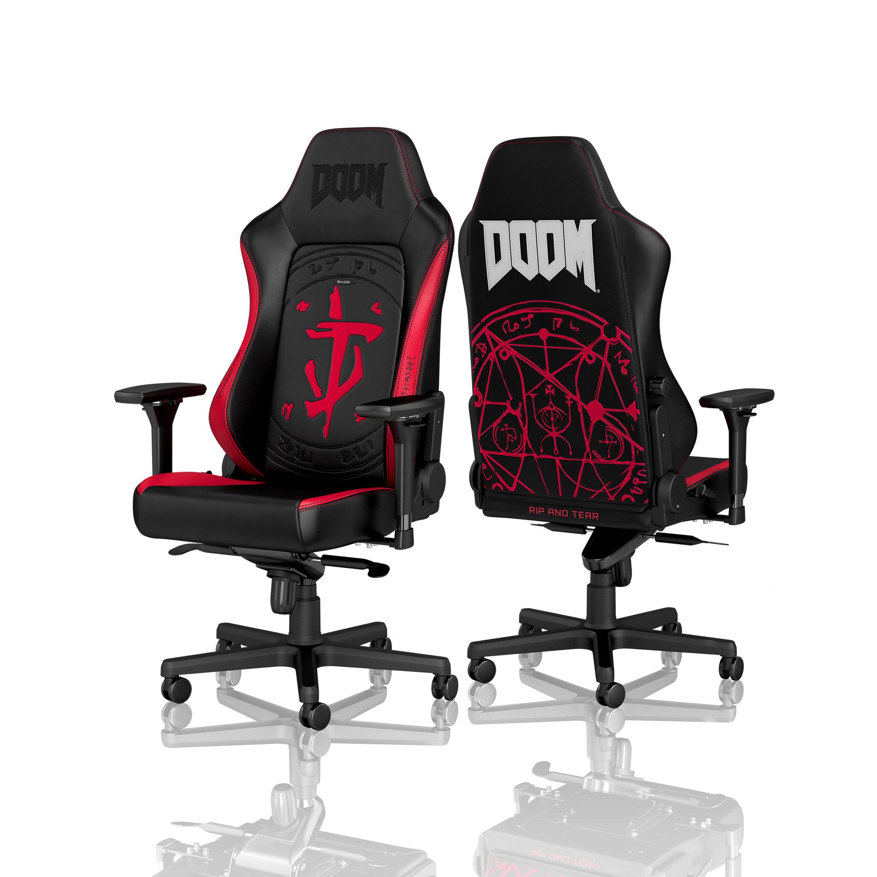 Ghế gaming cao cấp Noblechairs Hero DOOM Edition - Hàng chính hãng