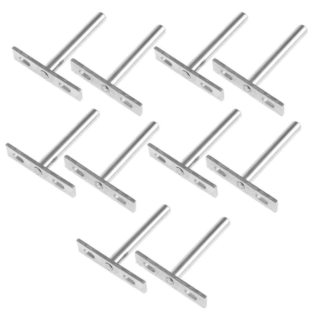 10Pcs Wall Shelf Bracket Heavy Duty Supporter T Shaped Angle Bracket 3inch