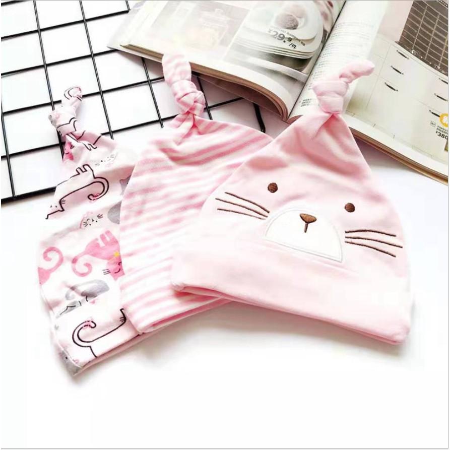 Mũ thắt nút set 3c - Bé Gái