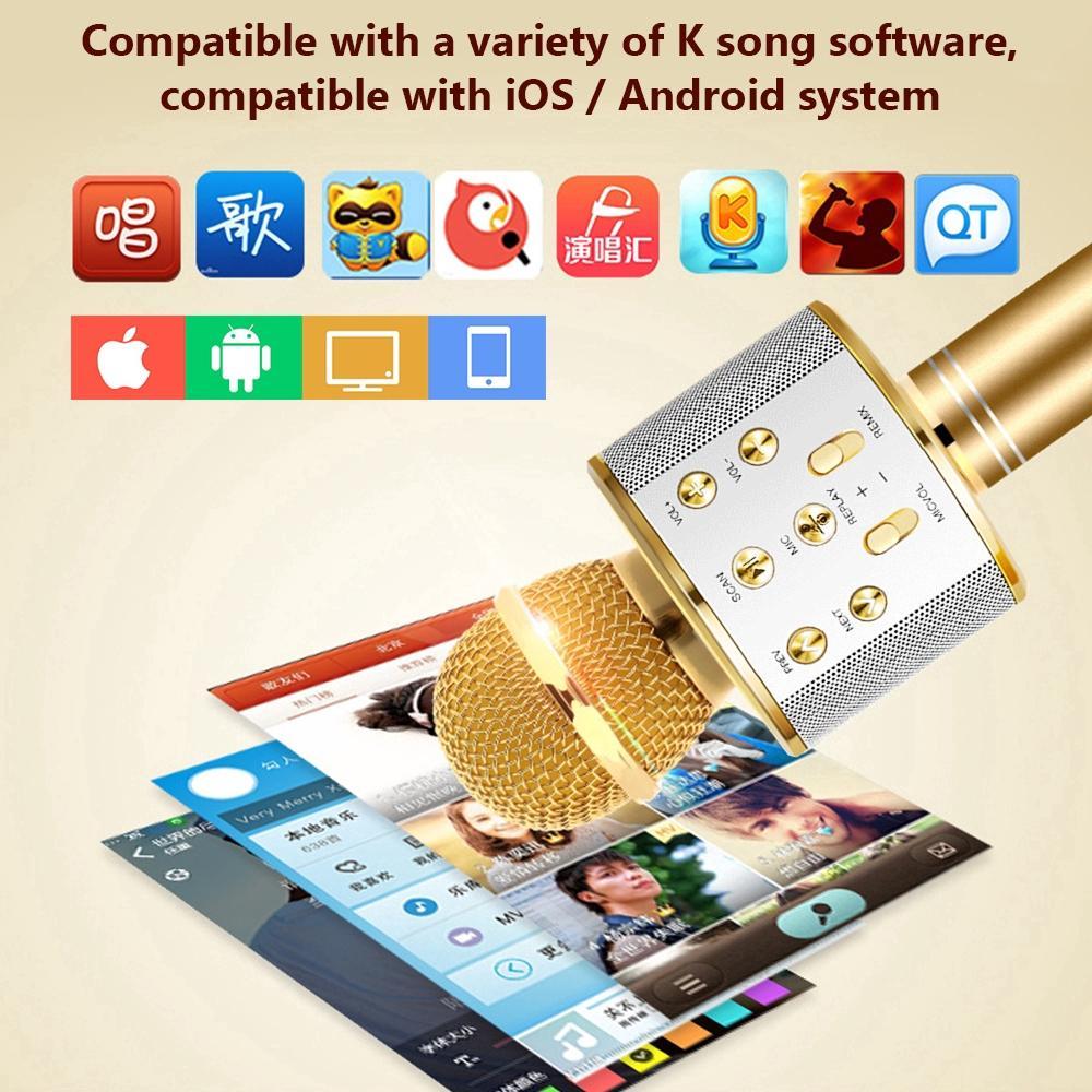 Micro Bluetooth Không Dây Hát Karaoke