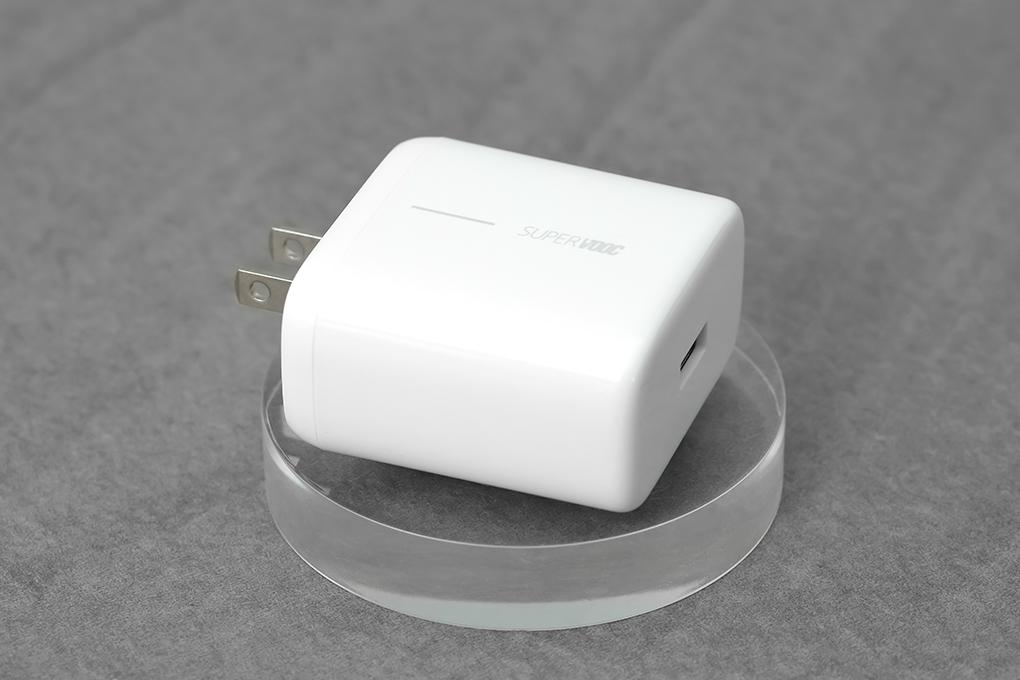 Adapter Sạc SuperVOOC 65W OPPO VCA7JAUH Trắng - Hàng chính hãng