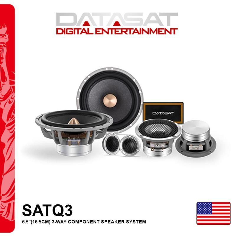 Loa ô tô boss 6.5 inch đường 16cm bass mạnh lời sáng - giá 2 loa - Loa DATASAT 3 way SAT Q3