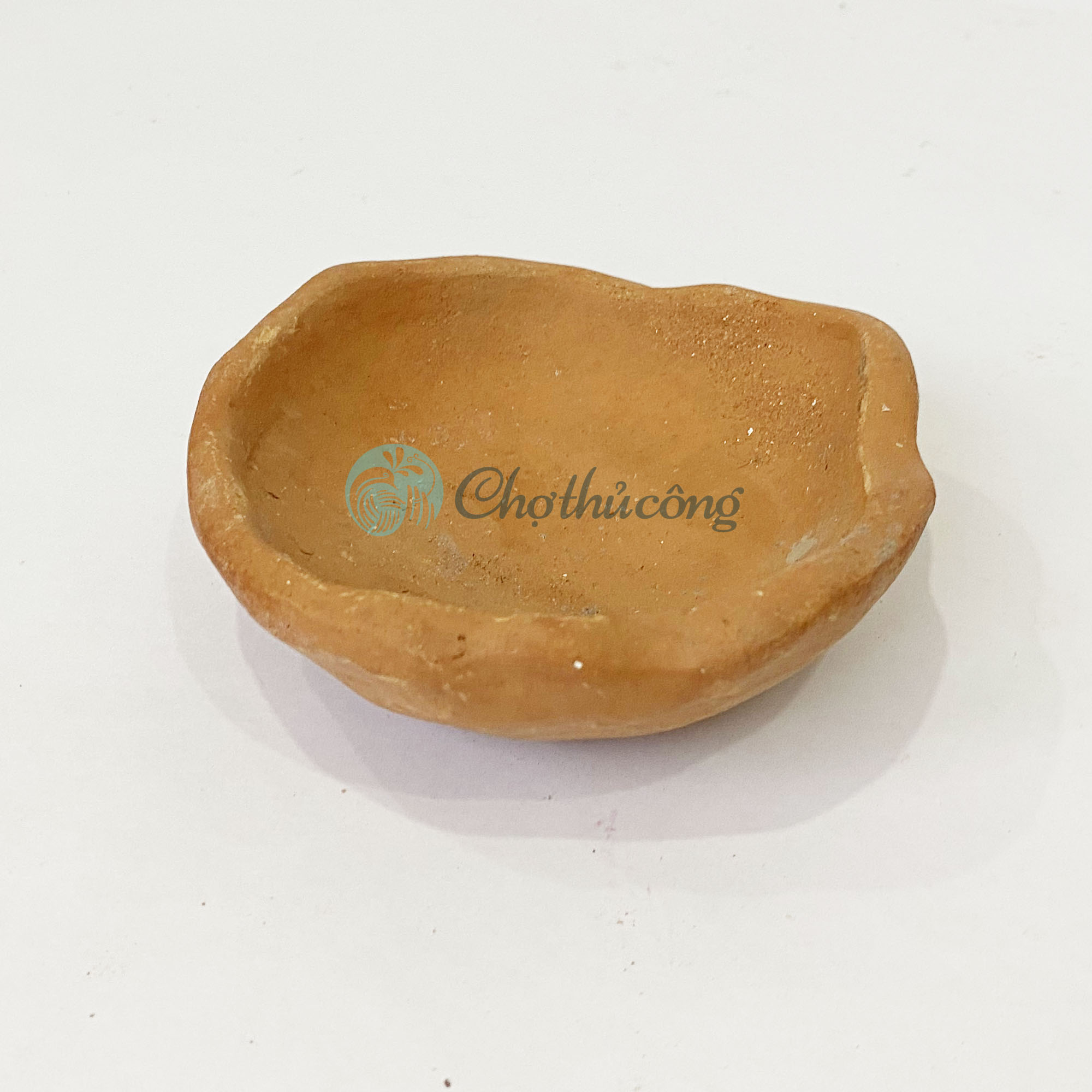 Combo 3 Chén đất nung thủ công Gốm Chăm Bàu Trúc dùng làm đế gác đũa thìa, chén gia vị, kê đũa muỗng vintage
