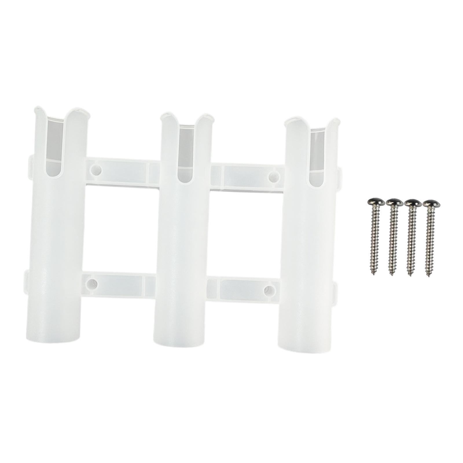 White Boat Fishing 3 Tube Rod Holder Bracket Pole Storage Storage for Truck