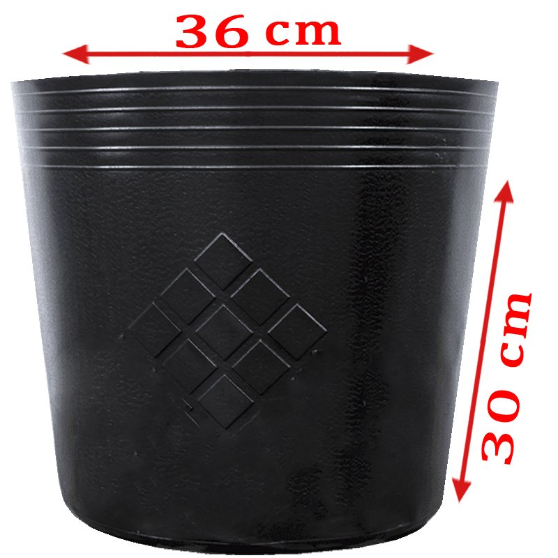 10 Chậu C13 LỚN 36x30cm nhựa PE dẻo trồng cây bền trên 10 năm-77116