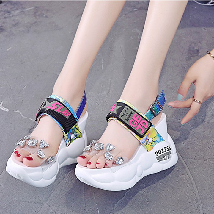 Sandal đế xuồng 11cm X486004