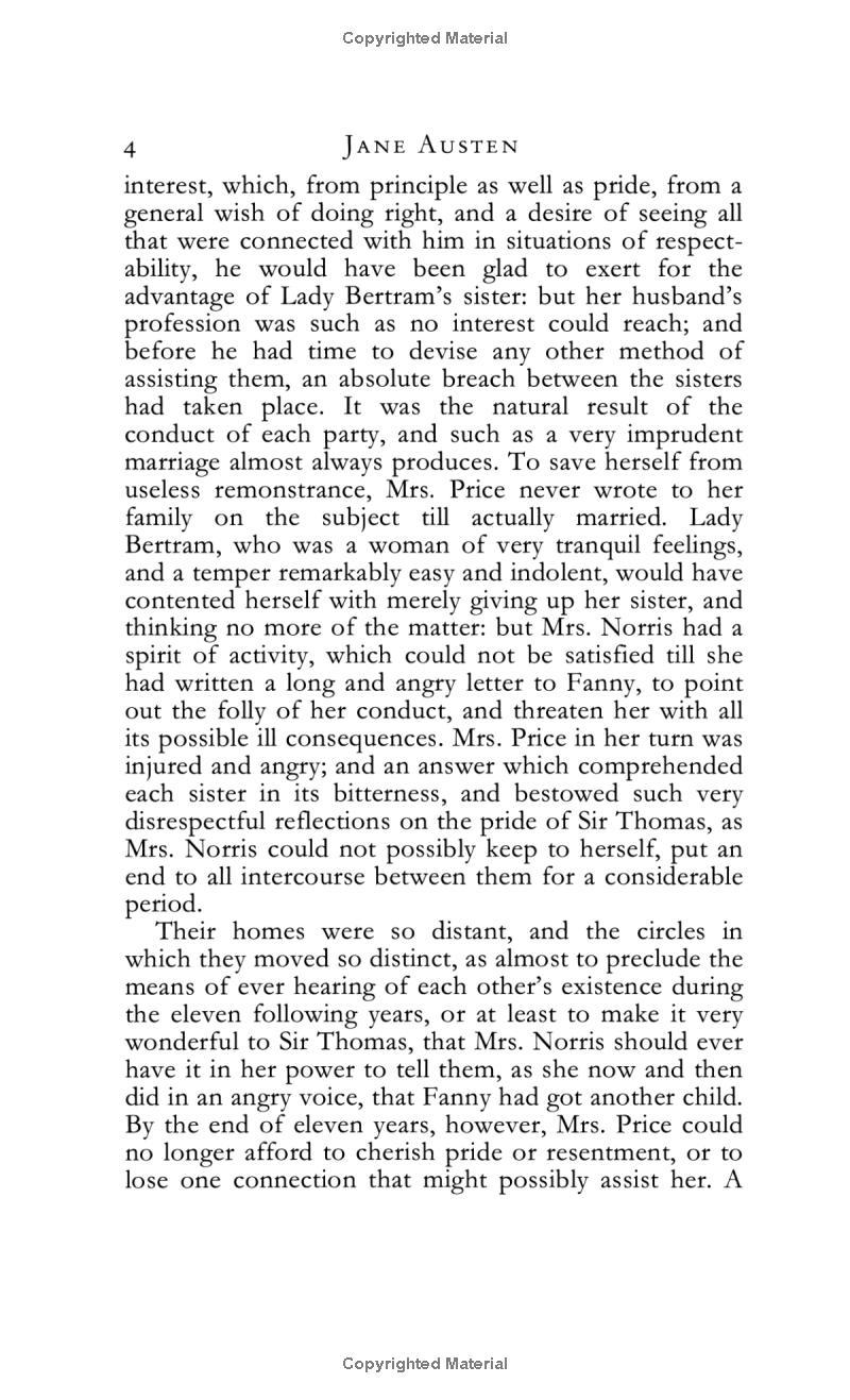 Sách ngoại văn: Mansfield Park - Introduction by Peter Conrad - Everyman's Library Classics Series