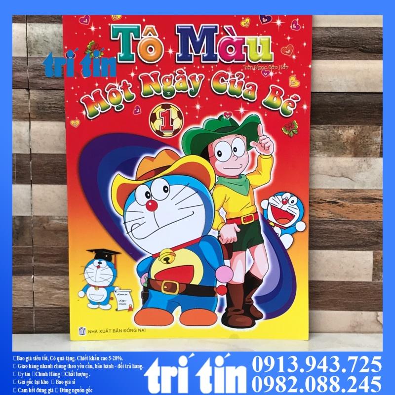 TẬP TÔ MÀU DORAEMON:Một ngày của bé{vpp TRÍ TÍN