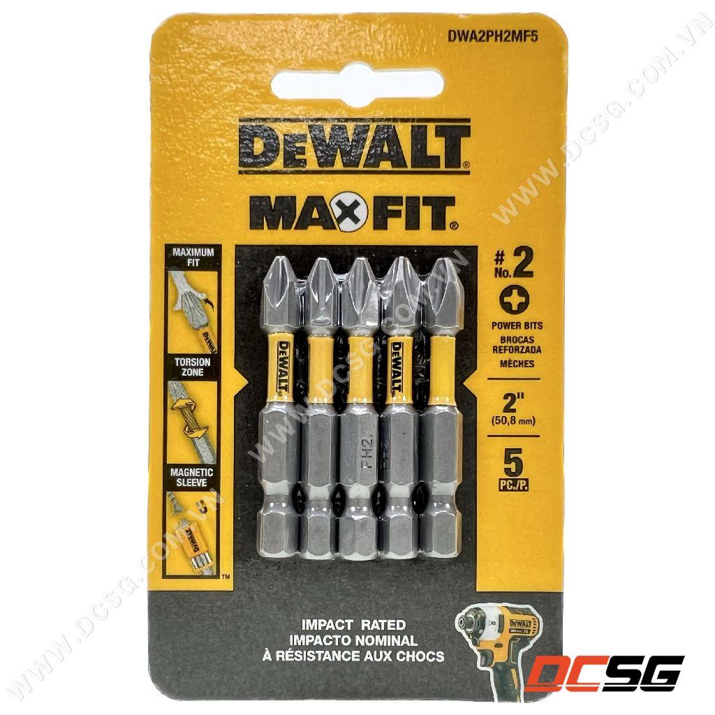 Mũi vít bake 1 đầu Ph2x50.8 DEWALT MAXFIT DWA2PH2MF5 | DCSG