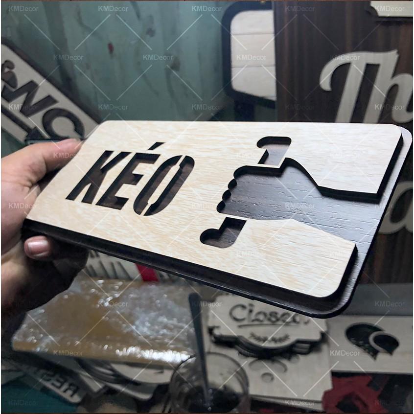 Bảng gỗ decor kéo dẩy hướng dẫn mở cửa kính
