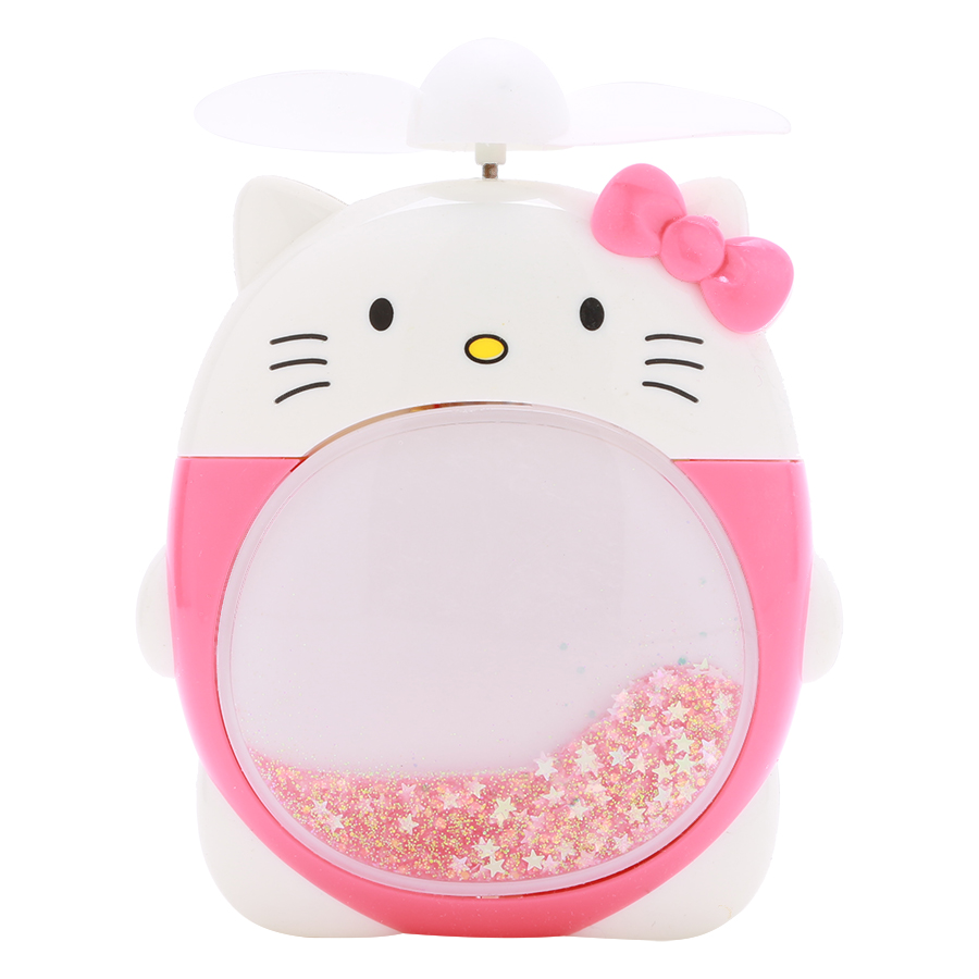 Quạt Sạc Mini - Kitty Đỏ