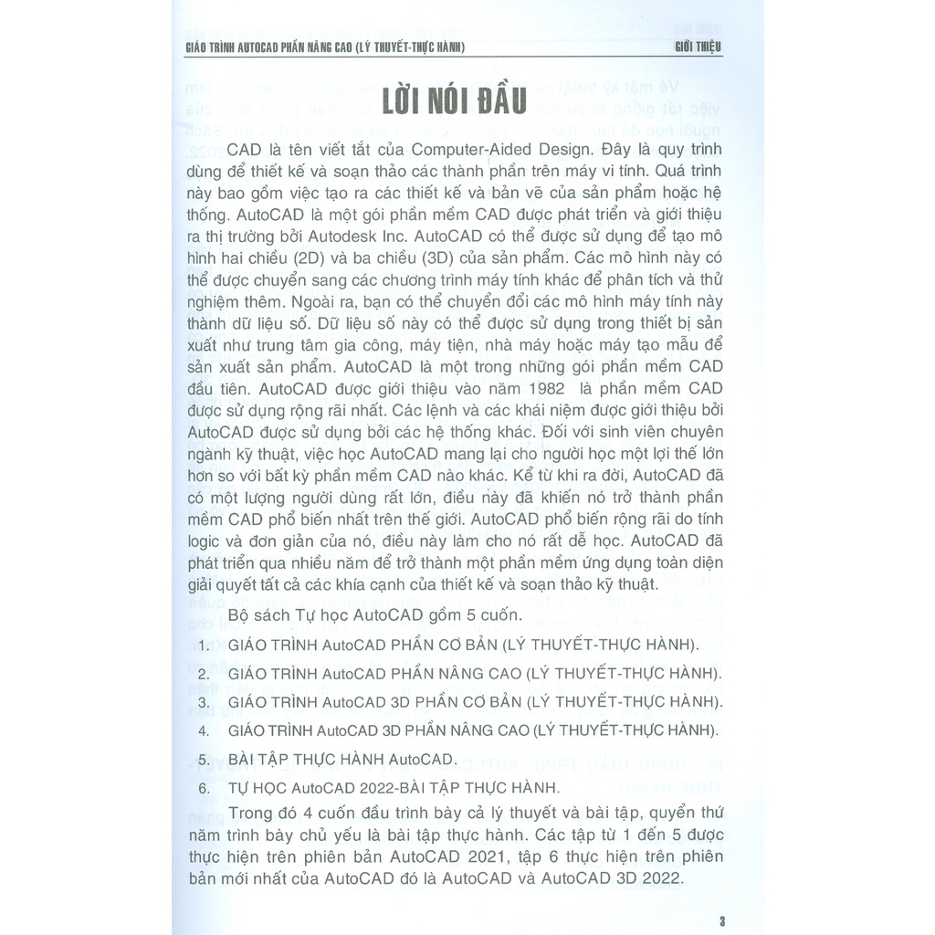 Giáo Trình Autocad Phần Nâng Cao (Lý Thuyết - Thực Hành - Tái Bản)