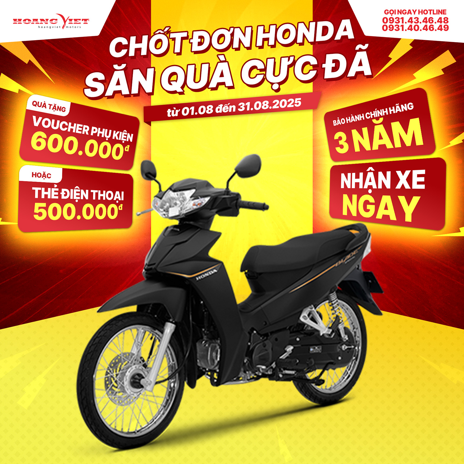 Xe máy Honda BLADE phiên bản Đặc Biệt 2023