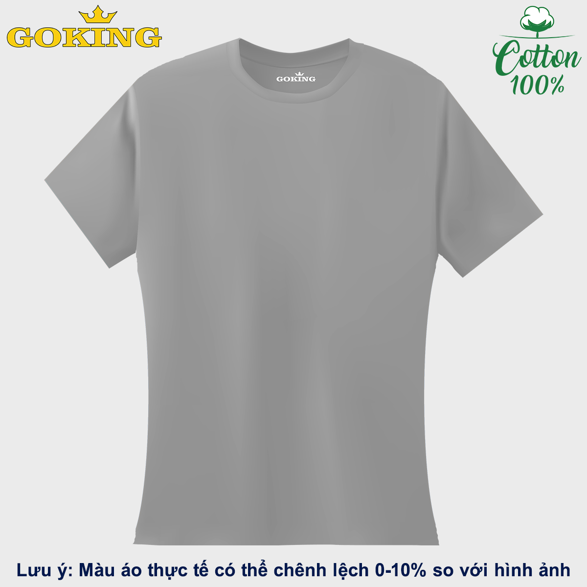 Siêu Giảm Giá. Áo Thun Nữ Thoát Nhiệt Nhật Bản Goking, Form Ôm Eo, Chất Liệu Tự Nhiên 100 Cotton Thấm Hút Mồ Hôi Tốt. Áo Phông Trơn Nữ Hàng Hiệu Cao Cấp - Xám Tiêu - Xl