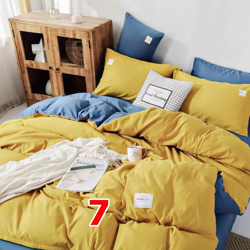 Bộ chăn ga 4 món cotton Tici cao cấp đủ size đủ màu TC03