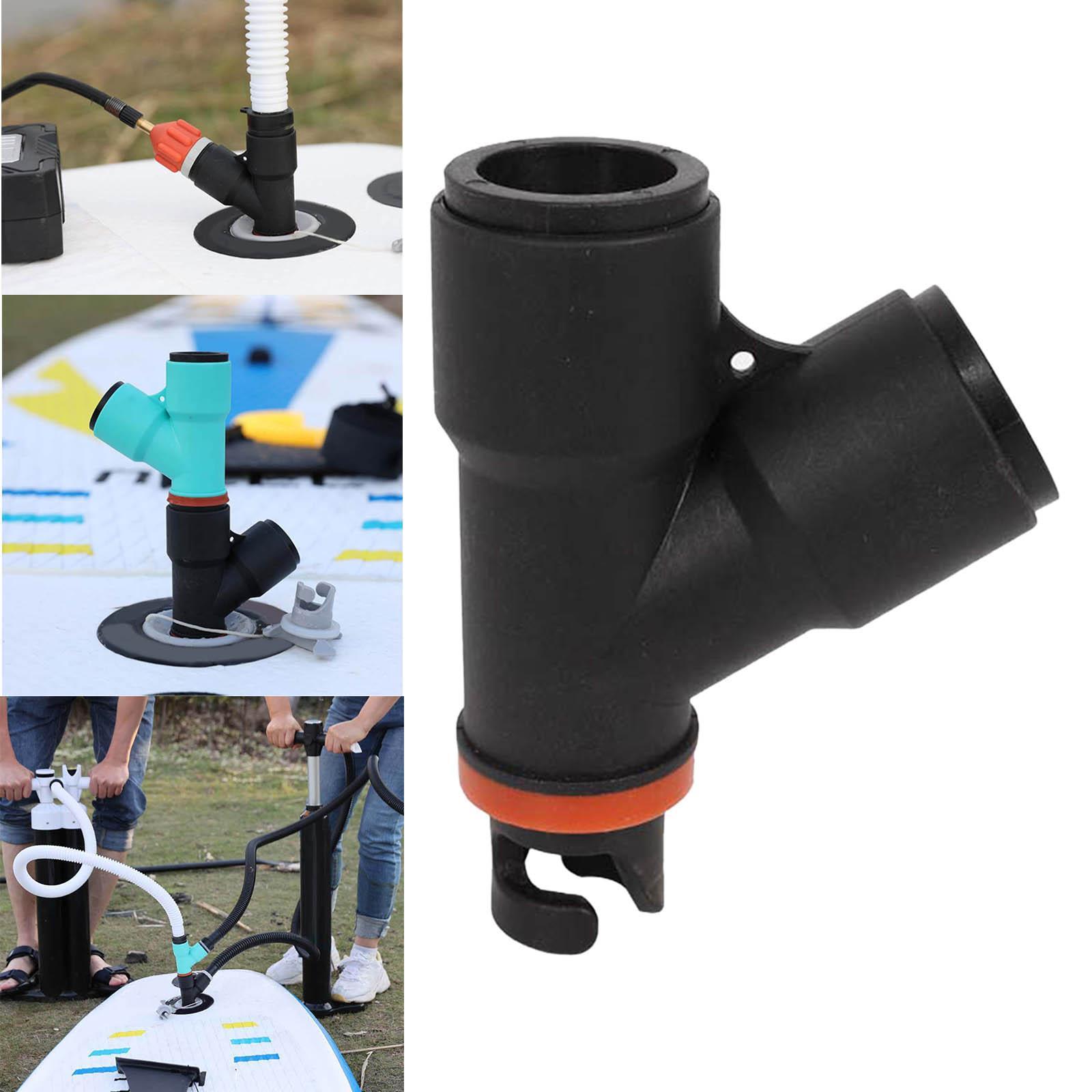 Inflatable Boat Air Valve Adaptor Dual Head Air Pump Adapter Connector