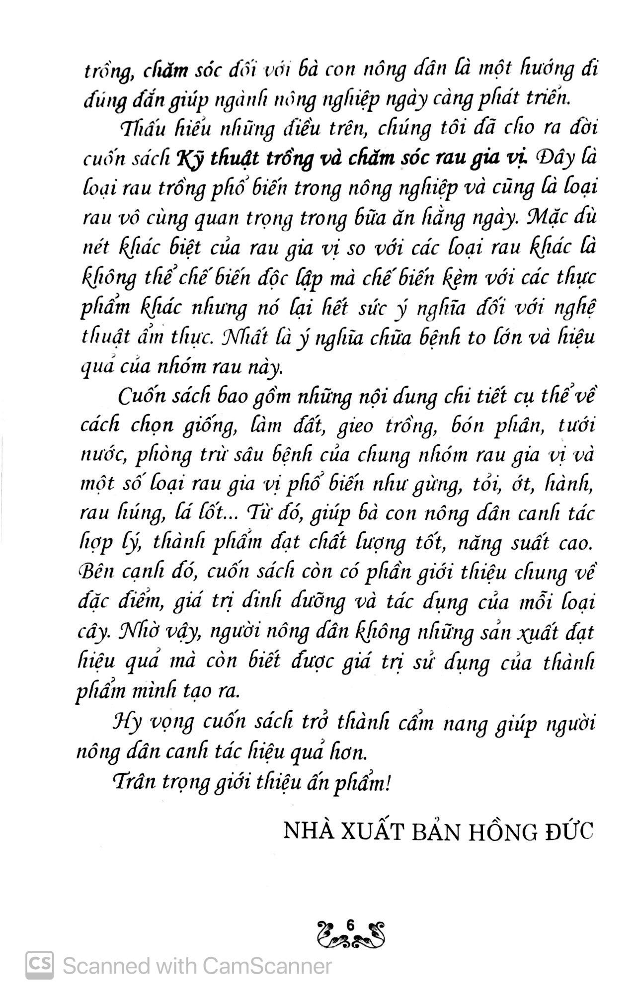 Kỹ Thuật Trồng Và Chăm Sóc Rau Gia Vị