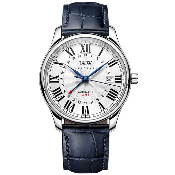 Đồng hồ nam chính hãng IW CARNIVAL IW691G-1 Kính sapphire ,chống xước ,Chống nước 30m ,Bh 24 tháng,Máy cơ,dây da cao cấp