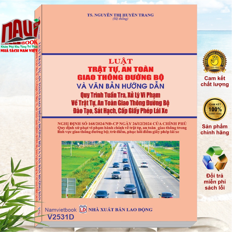 Sách Luật Trật Tự An Toàn Giao Thông Đường Bộ năm 2024 (V2531D)