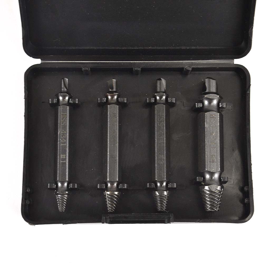 Bộ mũi tháo vít gãy toét đầu thép HSS 4341 thẩm nitơ