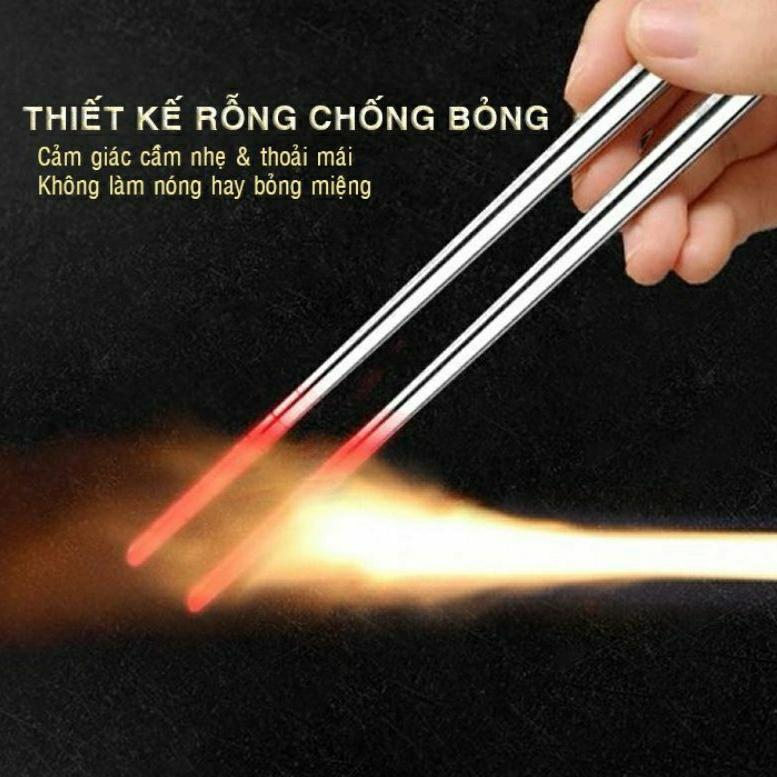 Đũa inox xoắn 304 cao cấp