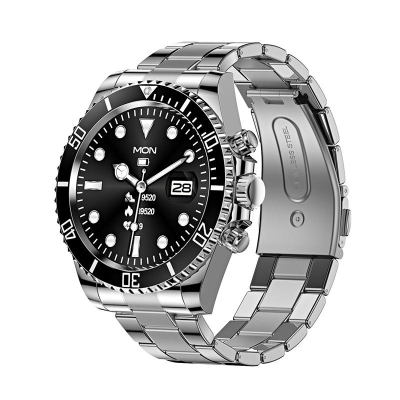 Phong Cách Mới Nhất Mới AW12 Cuộc Gọi Bluetooth Đồng Hồ Thông Minh Xoay Viền Nhạc Phát Hiện Nhịp Tim Huyết Áp Đồng Hồ Thông Minh Nam