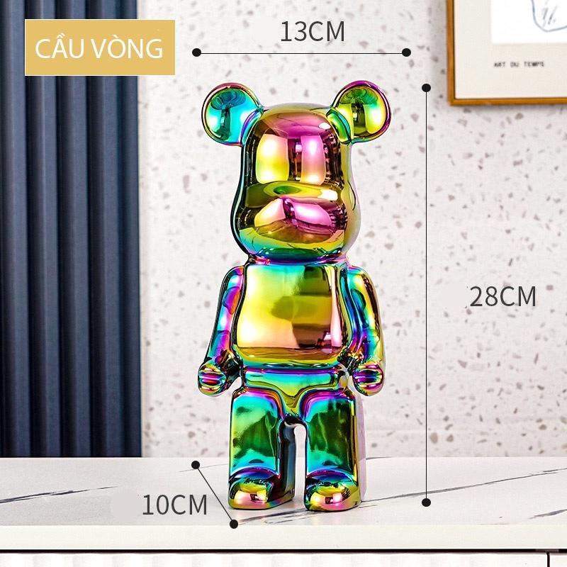 Tượng Gấu – Bearbrick11, tượng trang trí, trang trí bàn, quà tặng decor