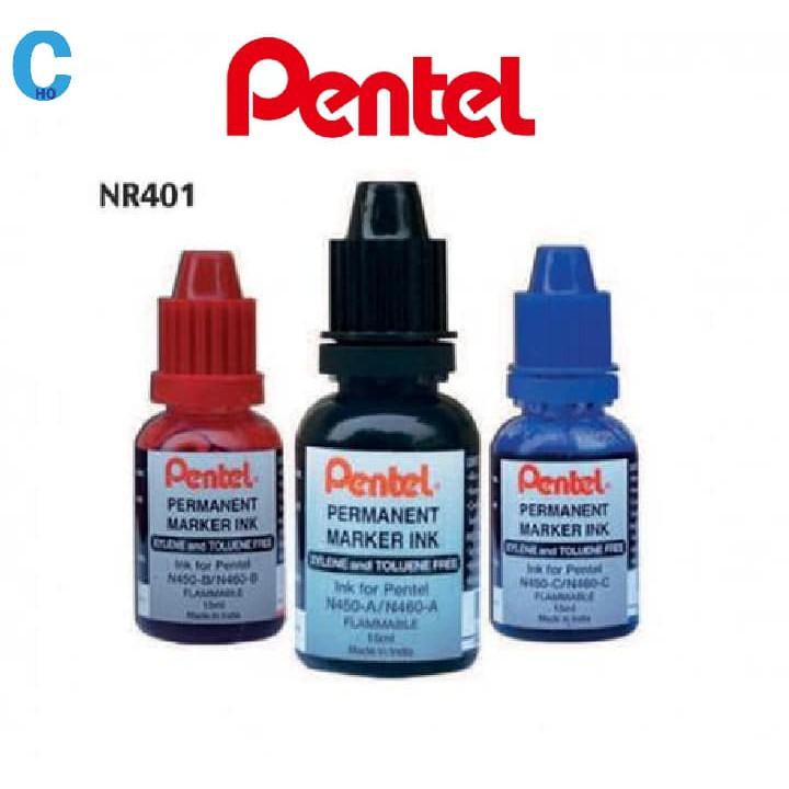 Mực Bút Dạ Dầu Pentel NR401 Thay Thế Cho Bút Dạ Bảng Pentel N450 | 3 Màu Mực