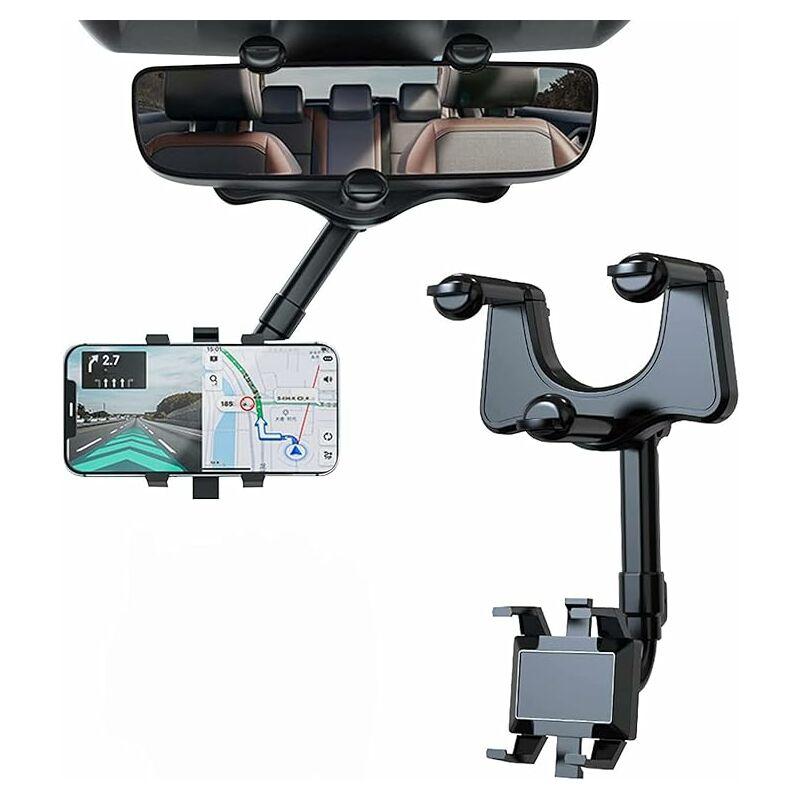 Điện thoại xe hơi hỗ trợ cho gương, quay và giá đỡ xe hơi có thể thu vào 360 ° cho tất cả các điện thoại thông minh