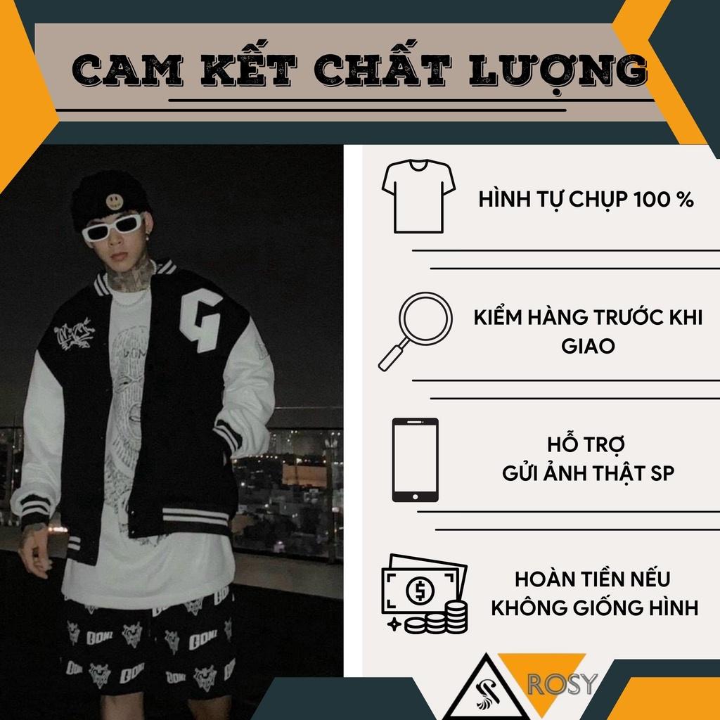 Áo khoác dù bomber nam nữ unisex form rộng 2 lớp nam nữ ulzzang, Áo khoác nỉ bomber nam nữ dù form rộng cao cấp, áo khoác nhung tăm họa tiết chữ G tweed đẹp phối gió màu đen