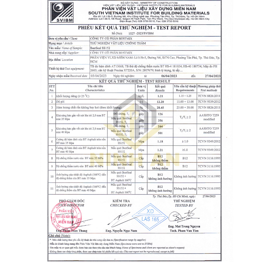 BestSeal SS152 can 5 Lít - Chống thấm sodium-silicate biến tính,thẩm thấu kết tinh ( Công trình cần Số lượng lớn vui lòng liên hệ )