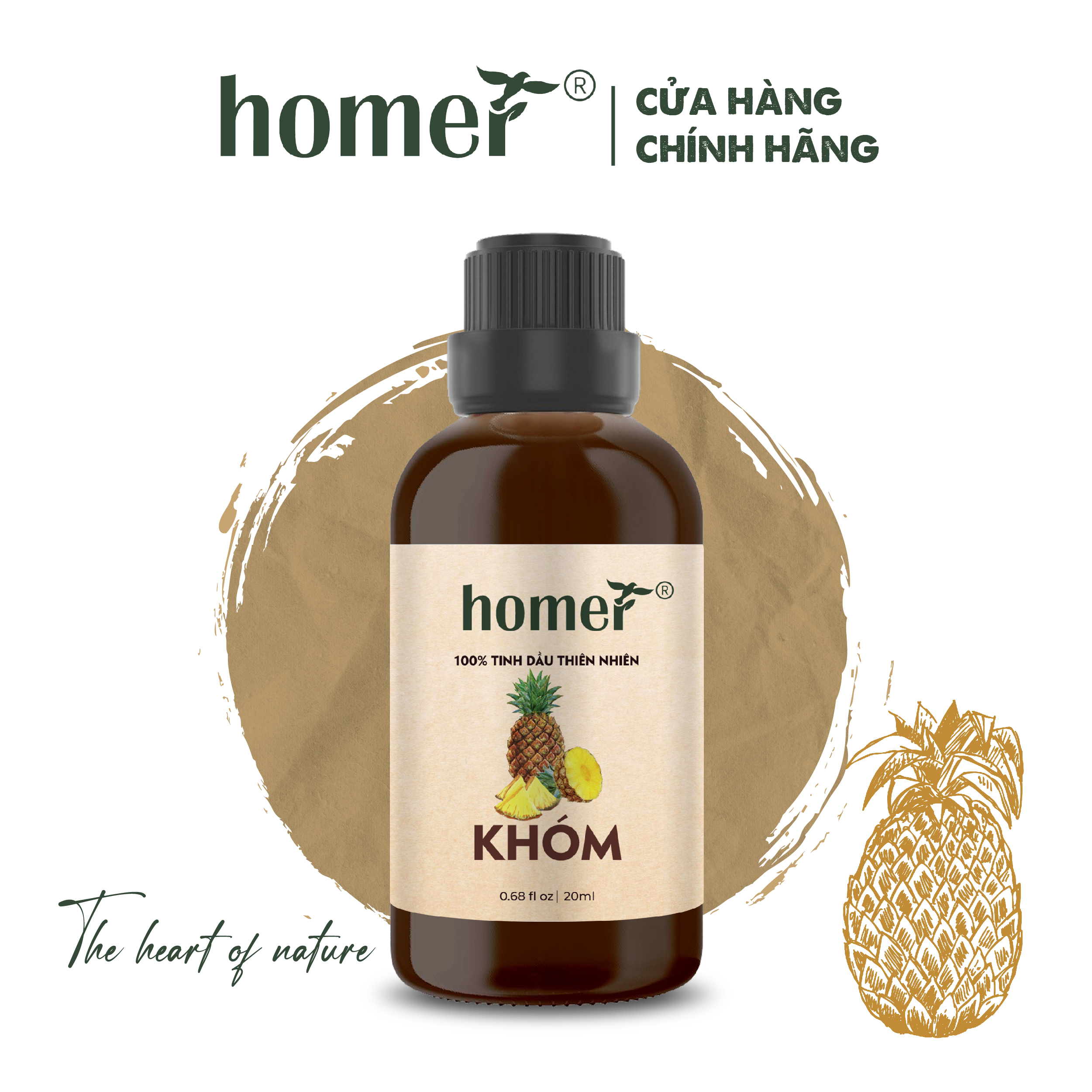 Tinh Dầu Khóm Homer 100ml- Tinh Dầu Xông Thơm Phòng, Thư Giãn Khử Mùi- Tinh Dầu Trái Cây Thiên Nhiên