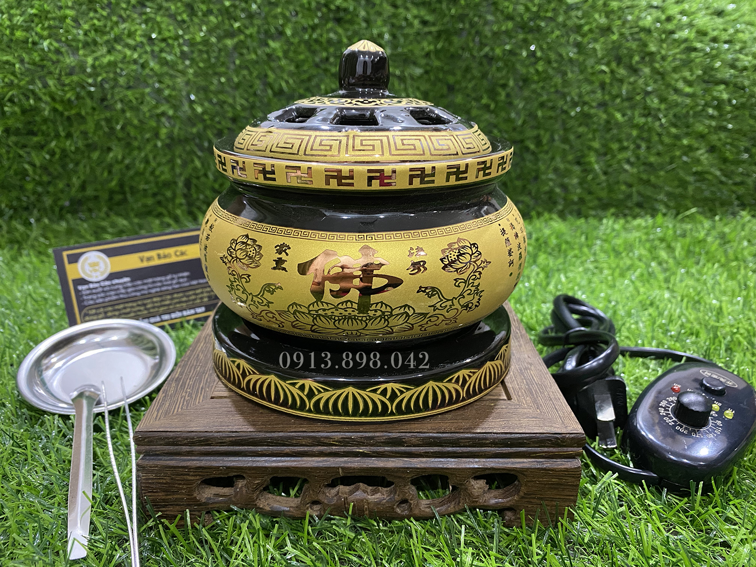 Lư điện xông trầm, xông tinh dầu có chế độ hẹn giờ, mức nhiệt cao tới 300 độ M2 - Lư xông trầm hương bằng điện